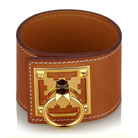 hermes bracelet mens leather|vintage Hermes leather bracelet.